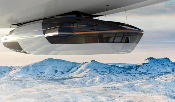 Đây là AirYacht - Du thuyền bay của tương lai, kết hợp khinh khí cầu và siêu du thuyền làm một