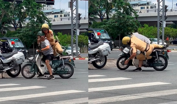 Video: Không chấp hành hiệu lệnh và cố tình tông vào CSGT, người đàn ông bị quật ngã khỏi xe máy