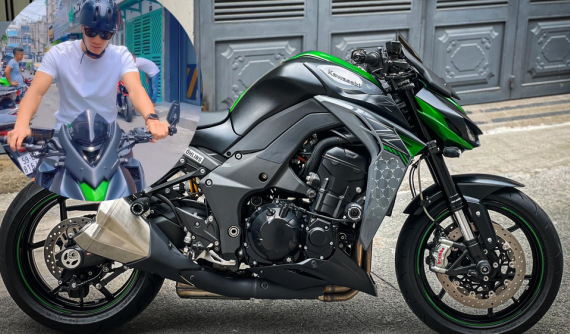 Video: Chán xe thể thao và siêu xe, thủ môn Bùi Tiến Dũng chuyển sang chơi xe mô tô Kawasaki Z1000R