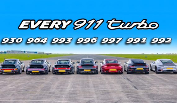 Theo dõi cuộc tranh tài hấp dẫn giữa 7 thế hệ Porsche 911 Turbo