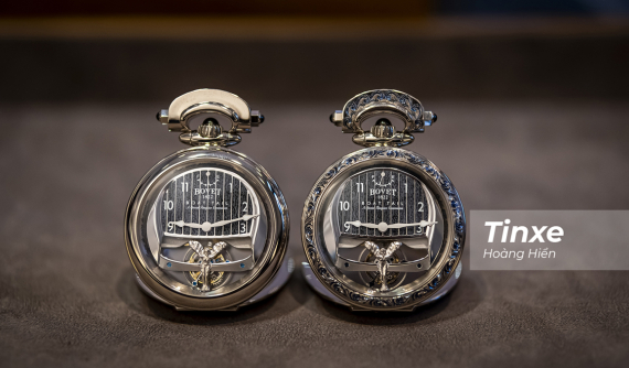 Cận cảnh cặp đồng hồ "độc bản" Bovet 1822 dành cho Rolls-Royce Boat Tail mới ghé thăm Việt Nam