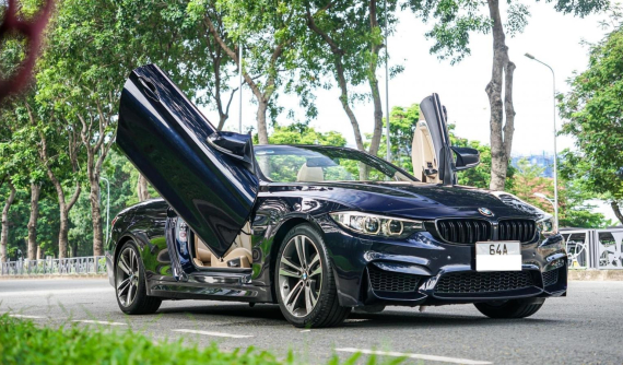 Tạo sự mới mẻ, dân chơi Vĩnh Long độ cửa cắt kéo cho BMW 420i Convertible