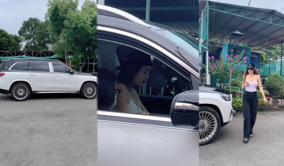 Không chọn dàn xe VinFast, Hồ Ngọc Hà bị bắt gặp điều khiển xe SUV Mercedes đắt đỏ đi diễn