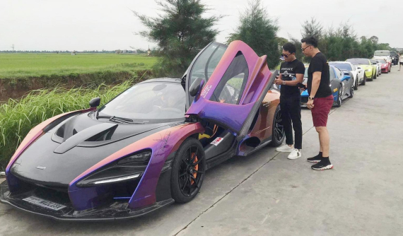 Để Koenigsegg Regera ở lại, Hoàng Kim Khánh điều khiển McLaren Senna dẫn đoàn siêu xe "khủng" phượt đi Hạ Long và Hải Dương