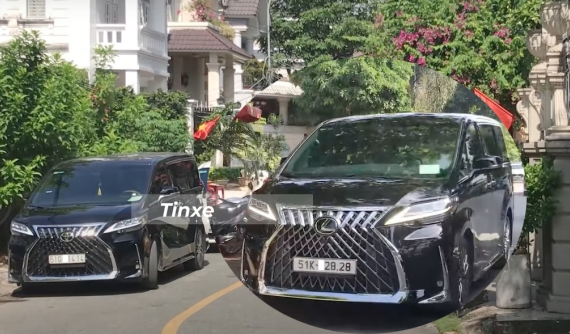 Cặp đôi MPV hạng sang Lexus LM biển đẹp xuất hiện trong lễ vu quy của nữ diễn viên Minh Hằng