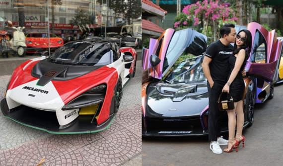 Ngắm nhìn nhan sắc 2 chiếc siêu xe hypercar McLaren Senna của đại gia Việt