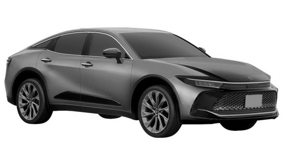 Phiên bản gầm cao của Toyota Crown 2023 rò rỉ "ảnh nóng", thiết kế như SUV lai Coupe