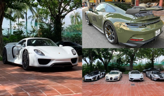2 chiếc Porsche mới vào garage xe của nhà sưu tập ô tô lớn nhất Việt Nam, 1 xe đua đường phố, 1 siêu phẩm vạn người ao ước