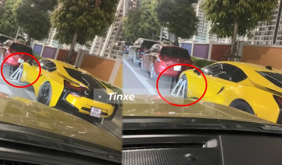 Đỗ xe sai quy định, BMW i8 biển tứ quý 6 bị khóa bánh ngay lập tức