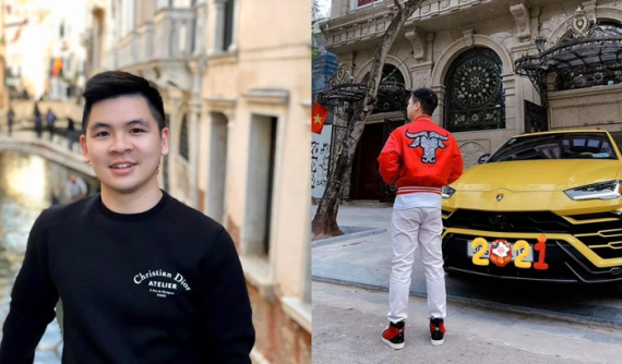 Lamborghini Urus là chiếc xe hiếm hoi được Đỗ Vinh Quang, cậu út nhà bầu Hiển khoe trên mạng xã hội