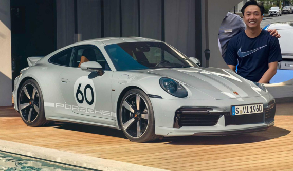 Cường "Đô-la" đặt mua xe thể thao giới hạn Porsche 911 Sport Classic 2023, giá từ 18,6 tỷ đồng