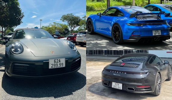 Bộ 3 xe Porsche 911 đắt đỏ mang biển số Long An, 911 GT3 992 là điểm nhấn
