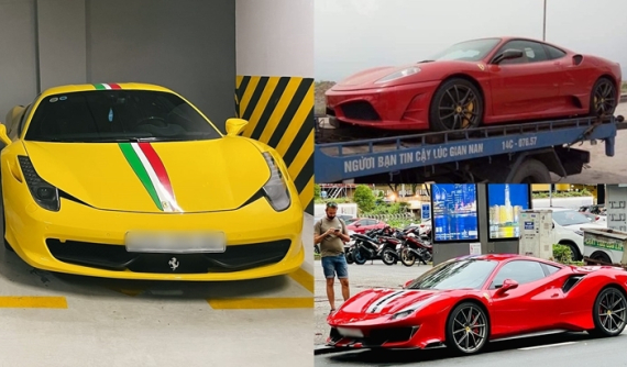 Dàn xe Ferrari ấn tượng của người nắm giữ bộ sưu tập xe Lamborghini giới hạn lớn nhất Việt Nam