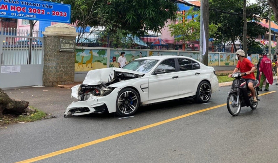 Thanh niên lái xe BMW mượn của người quen gây tai nạn liên hoàn tại Vũng Tàu