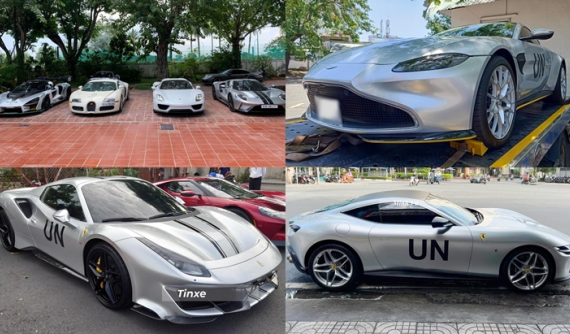 Dàn siêu xe được dán màu bạc của "vua cà phê" Việt Nam