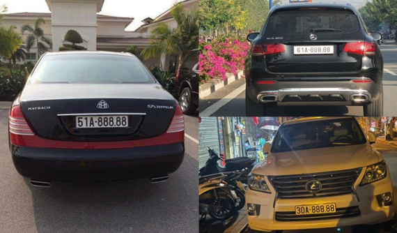 Loạt xe ô tô mang biển ngũ quý 8 nổi tiếng tại Việt Nam