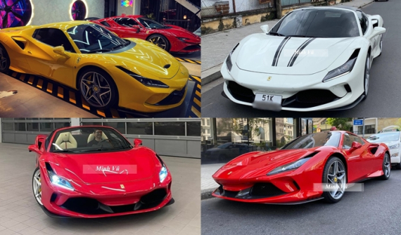 Bộ sưu tập siêu xe Ferrari F8 Spider tại Việt Nam