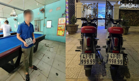 Xe máy Honda Super Cub C125 màu đen nhám được trả giá 1,2 tỷ đồng nhờ biển "ngũ quý 9"