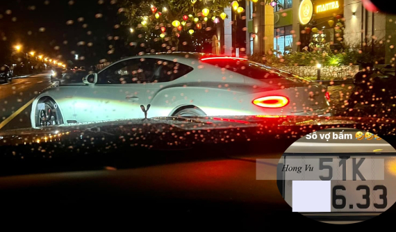 Cường "Đô-la" hào hứng chia sẻ biển số xe Bentley Continental GT 2022 do đích thân "nóc nhà" bấm