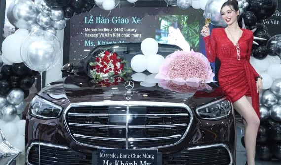 Diễn viên, người mẫu Khánh My tậu xe sang Mercedes-Benz S450L Luxury có giá từ 5,38 tỷ đồng