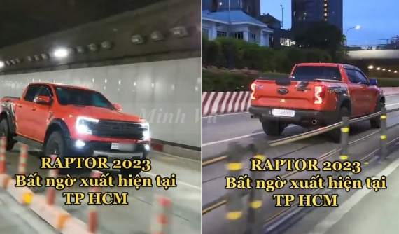 Nóng: Ford Ranger Raptor 2023 bất ngờ lăn bánh tại Việt Nam