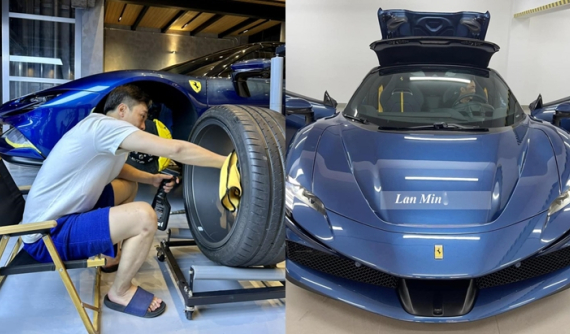 Ferrari SF90 Spider hơn 46 tỷ đồng đã về nhà, Cường "Đô-la" liền than thở vất vả với đam mê này