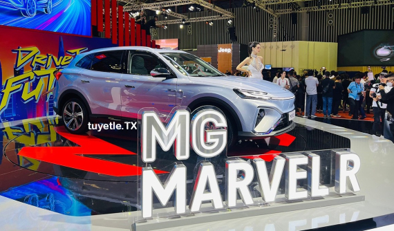 Cận cảnh ô tô điện MG Marvel R hiện đang được trưng bày tại triển lãm VMS 2022, sẽ bán tại Việt Nam
