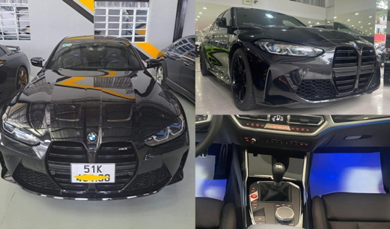 Xôn xao với hình ảnh "cỗ máy tốc độ" BMW M3 G80 số sàn độc nhất Việt Nam đã có biển số, người mua hẳn là rất chịu chơi