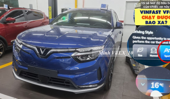 Trải nghiệm thực tế xe VinFast VF8 đi được bao xa nếu bật chế độ Sport, máy lạnh 16 độ