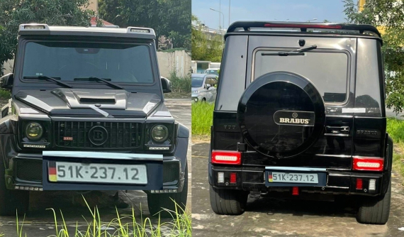 Biển giả trên chiếc xe Mercedes-Benz G63 AMG độ Brabus đang bị công an tạm giữ là của xe nào?