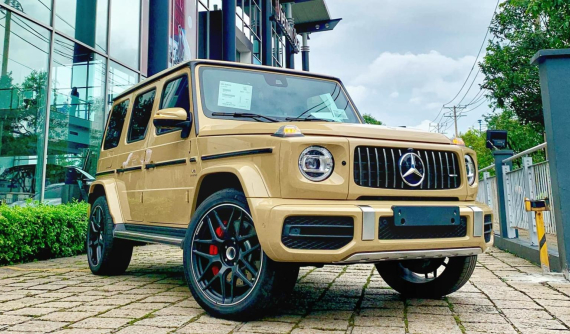 Mercedes-AMG G63 V1 2022 với màu sơn đặc biệt của doanh nhân Việt thích đánh golf