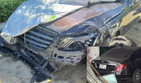 Mercedes-Benz S450 từng bị nữ tài xế tông vào nhà dân được rao bán 2 tỷ đồng