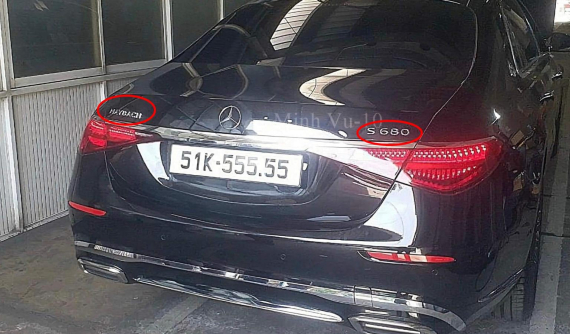 Cùng bấm biển đầu 5 như Cường "Đô-la" nhưng đại gia này may mắn hơn vì thu hoạch được ngũ quý 5 cho Mercedes-Maybach S680