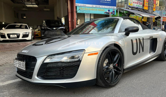 Sưu tập siêu xe là chưa đủ, chiếc Audi R8 V10 Spyder này còn cho thấy ông Đặng Lê Nguyên Vũ chơi cả biển số đẹp