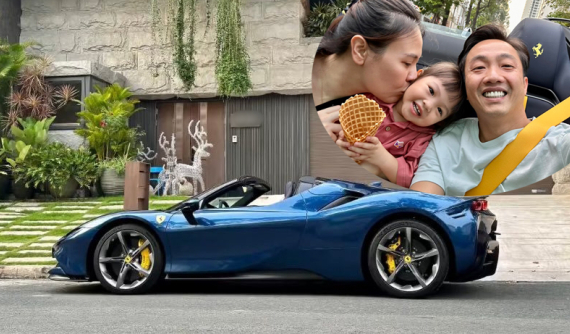 Cường "Đô-la" đưa 2 "nóc nhà" trải nghiệm siêu xe mui trần Ferrari SF90 Spider hơn 50 tỷ đồng