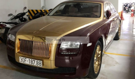 Trước Tết Nguyên đán, Rolls-Royce Ghost "dát vàng" được hạ giá hơn 250 triệu đồng để đấu giá lần 6