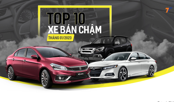 Top 10 xe "ế" nhất tháng 1/2023: Vẫn là những cái tên quen thuộc
