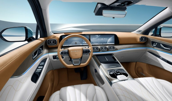 Hãng xe Chery sắp ra mắt Việt Nam lần đầu tung ảnh nội thất Tiggo 9, màn hình đôi, có cả bản 5 chỗ và 7 chỗ