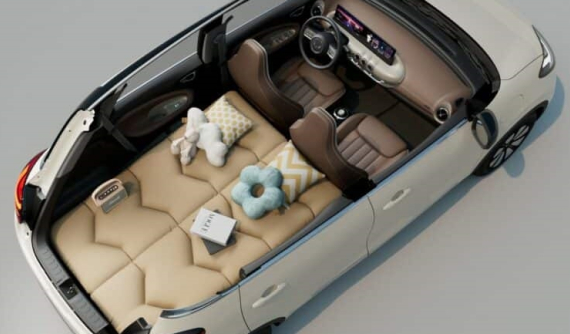 Xe điện Wuling Bingo 2023 được trang bị thêm các tùy chọn dành cho cắm trại, có cả giường hơi