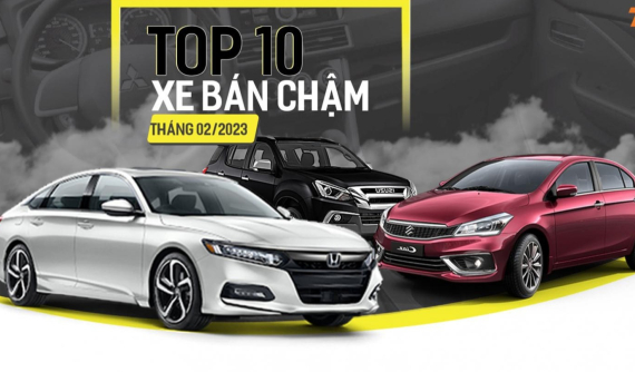 Top 10 xe bán “ế” nhất tháng 2/2023: Honda và Suzuki cùng góp đến 3 đại diện