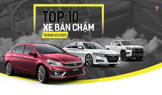 10 xe bán chậm nhất tháng 3/2023: Suzuki Ciaz vẫn top 1, VinFast VF9 lần đầu xuất hiện