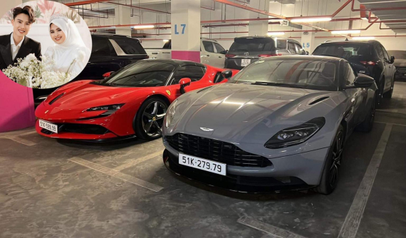 Đạt Villa tổ chức đám hỏi, đại gia Jacky điều 7 chiếc xe gần 190 tỷ đồng ra Hà Nội để rước dâu cho người xem xã hội