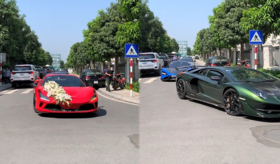 Video: Đạt Villa chính thức rước nàng về dinh trên siêu xe mui trần Ferrari F8 Spider
