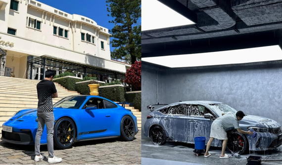 Cặp đôi xe đua đường phố của Cường "Đô-la", Honda Civic Type R 2023 số sàn, Porsche 911 GT3 992 số tự động