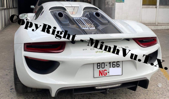 Đơn vị bán xe đăng ký biển số NG cho siêu phẩm Porsche 918 Spyder của ông Đặng Lê Nguyên Vũ