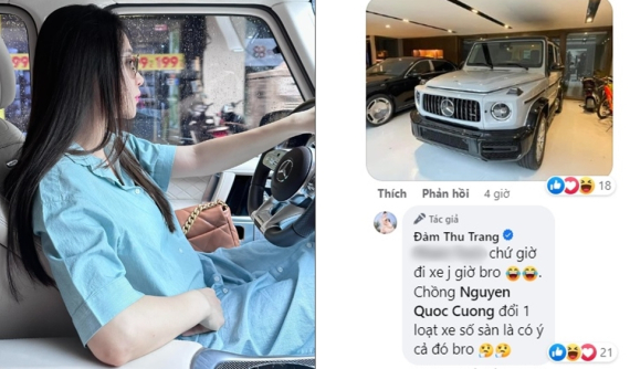 Sau ở cữ, Đàm Thu Trang bất ngờ vì dàn xe dưới nhà đã bị Cường "Đô-la" thay loạt xe số sàn, may còn G63 để dạo phố