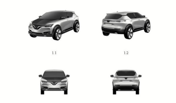 VinFast đăng ký bảo hộ kiểu dáng cho mẫu ô tô điện bí ẩn, đầu xe như VF8, phía sau lại giống VF5 Plus