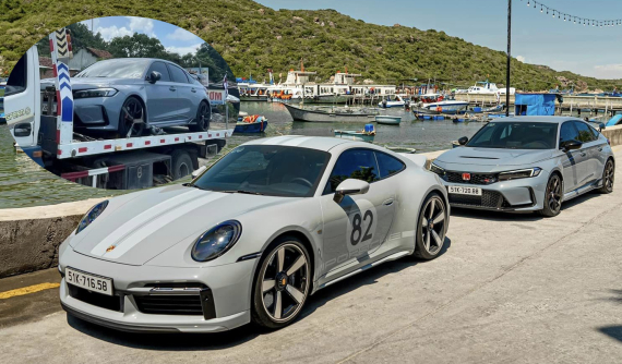 Đường dài mới biết ngựa hay, Honda Civic Type R 2023 "đuối sức" trong cuộc hành trình 1.200 km với Porsche 911 Sport Classic 2023