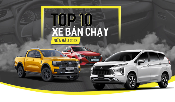 10 mẫu ô tô bán chạy nhất Việt Nam nửa đầu năm 2023: Mitsubishi Xpander đạt đỉnh, VinFast giành 2 vị trí