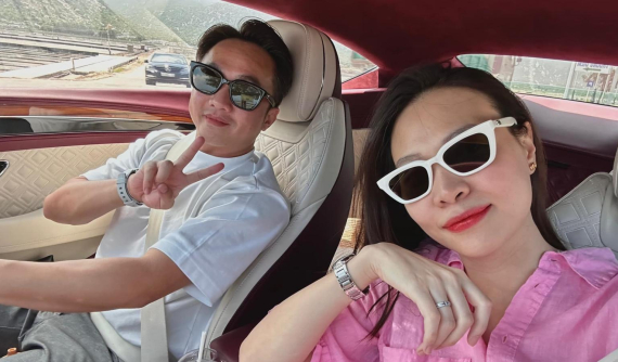 2 vợ chồng Cường "Đô-la" đổi gió tại resort 6 sao đắt nhất Việt Nam cùng Bentley Continental GT